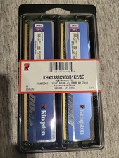 KINGSTON HyperX Blu 8GB MEMORY KIT DDR3-1333 CL9 240 DIMM KHX1333C9D3B1K2-NEW picture