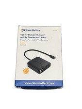 Cable Matters USB C Multiport Adapter HDMI 8K HDMI, 2x USB ,1x Gigabit Ethernet picture