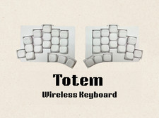 Totem Split Keyboard Ready to Use, Low Profile Wireless, Hotswap Choc Switch ZMK picture