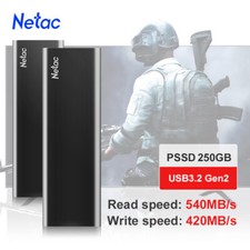 Netac 250GB Portable SSD USB 3.2 Gen2 10Gbps Type-C External Solid State Drive picture