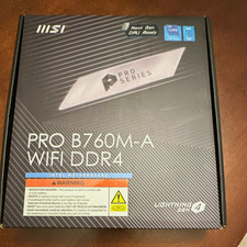 MSI PRO B760M-A WIFI DDR4 mATX LGA1700 Intel Motherboard HDMI picture