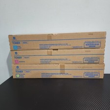 Konica Minolta TN221 C,M,Y Toner Lot of 3 picture