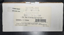 Printronix 107675-001, Extended Life Text Ribbon, 30M, 6 Pack, Mnfr Date 15MAR12 picture