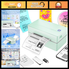4x6 Thermal Shipping Label Printer, Bluetooth Label Maker for Small Business, Fa picture