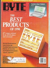 BYTE MAGAZINE JANUARY 1991 VOL. 16 NO. 1 (VG+) MORE BYTES IN EBAY STORE DISCOUNT picture