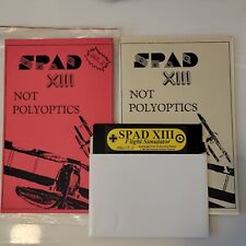 Very Rare Vintage SPAD XIII By Not Polyoptics for TI 99/4 4A 1987 Floppy version picture