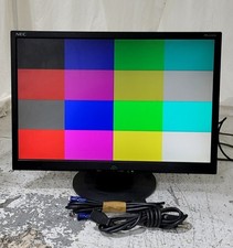 NEC AS221WM-BK LCD Touch Screen Monitor 22