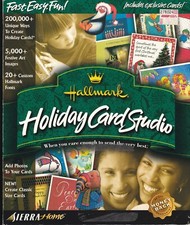 Hallmark Holiday Card Studio Software Windows 98 Craft Print Cards picture