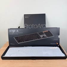 ProtoArc K110-A Backlit Aluminum Bluetooth Keyboard for Mac Space Gray Wireless picture