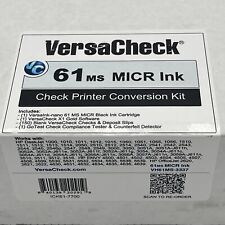 Versa Check 61 MS MICR Ink Check Printer Conversion Kit, MICR Black Rare picture