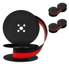 Universal Typewriter Ribbon Twin Spool Black Red Vintage Replacement 2pk picture