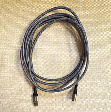 AINOPE Braided USB 3.0 Type-A Male to Type-A Female Extension Cable 10ft Gray picture
