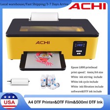 A4 DTF L800 Printer T-Shirt Printer Flatbed Inkjet Printer & 5x500ml DTF Ink picture