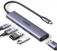 UGREEN USB C Hub 5 in 1 Multiport USB Adapter 4K HDMI, 100W Power Delivery picture