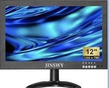 12-inch Small Monitor 1366x768 HD LED Screen HDMI VGA Security / Video Monitors picture