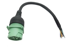 Type 2 Green 9pin J1939 Female to Open Cable 1ft/30cm picture