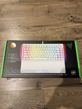 New Sealed Razer Blackwidow V4 75% RGB Mechanical Gaming Keyboard Phantom White picture