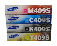 Lot of 4 Samsung Toner Cartridges Magenta Cyan Black & Yellow picture