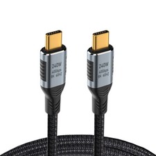 Cablecc USB4.0 Data Power Cable Compatible with Thunderbolt3/4 USB-C 240W USB4 picture