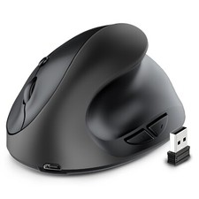 Ergonomic Mouse Optical Vertical Mouse 6 Keys USB Wireless 2.4GHz 2400DPI for PC picture
