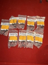 Lot of 9 StarTech CMHOOK1U 1U Server Rack Cable Management D-Ring Hook - 1.8X3.9 picture