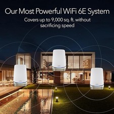 White - NETGEAR RBKE963-100NAR Orbi 960 Series AXE11000 Quad-Band Mesh Wi-Fi 6E picture