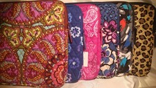 Vera Bradley's LAPTOP or TABLET SLEEVE PROTECTORS, COVER CASE PADDED Various NWT picture