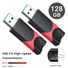 2 X 128 GB USB 3.0 Flash Drives High Speed Memory Sticks Retractable Thumb Drive picture