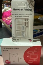 New Portable 4G LTE Mobile Wi-Fi Router Hotspot 300Mbps & Nano SIM Adapter Kit picture