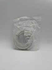60ft Cat5e Ethernet Cable Network RJ45 Security Camera+coupler connector White picture
