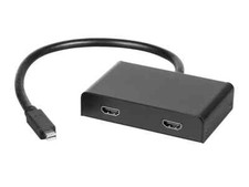 Monoprice 2-Port Mini DisplayPort 1.2 to HDMI Multi-Stream Transport (MST) Hub picture