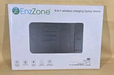 ENZZONE 4-in-1 Laptop Sleeve with Wireless Charging & Desk Pad (15