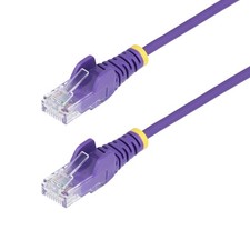 StarTech 10ft Cat6 Slim Ethernet Cable, LSZH, Purple (N6PAT10PLS) picture