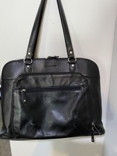 Heritage Travelware by Samsonite Black LeatherSoft BriefCase w/All Compartments picture