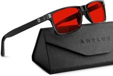 Blue Light Glasses for Sleep, 99.9% Blue Green Light Blocking with Red Lens, ... picture