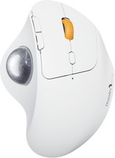 ProtoArc EM04 Wireless Trackball Mouse, Ergonomic Bluetooth Rechargeable- White picture
