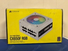 Corsair CX650F RGB 650W 80+ Bronze Fully Modular White ATX PSU CP-9020226-NA NEW picture