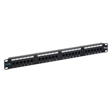 ICC CAT6 Patch Panel UL Listed & PoE++ Rated Gigabit Applications Rackmount 24 picture