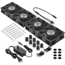 4 x 120mm Server Rack Computer Big Airflow Cooling Fans with AC 110V -240V picture