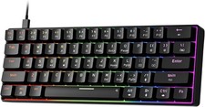 Newmen GM611 Mechanical Keyboard,LEDBacklit Wired Gaming Keyboard RedSwitch picture