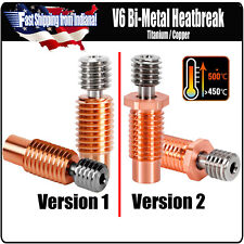 V6 Heat Break All Metal High Temp Titanium and Copper Bi-Metal for V6 Hotend picture