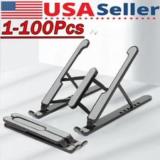 100Pcs Portable Laptop Stand Adjustable Foldable Notebook Tablet Holder Desk Lot picture