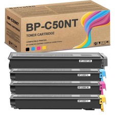 ** NEW Sharp Toner | BP-C50NT | Black / Color | High Yield | Compatible | 4-Pack picture