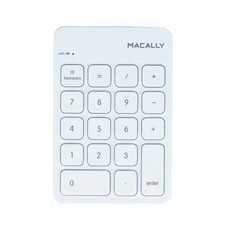 Macally BTNUMKEY Bluetooth Wireless Numeric Keypad White for Mac Windows PC picture