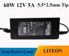 Original Liteon 12V 5A 60W AC Adapter 5.5*2.5mm Power Supply Charger PA-1061-0 picture