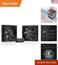 Efficient 19-Inch Rack Roof Fan Kit for AV and Home Theater - Quiet Dual-Fans picture