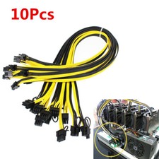 10pcs/lot 20cm 6 Pin to 8Pin (6+2Pin) PCI-E PCIE Cable Mining Adapter 18AWG Cord picture