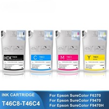4x1100ML T46C8-T46C4 Dye Sublimation Ink Pack for Epson F9470H SC-F6370 SC-F9470 picture