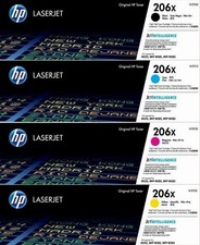 HP 206X High Yield Toner Cartridge Set – Black Cyan Magenta Yellow picture