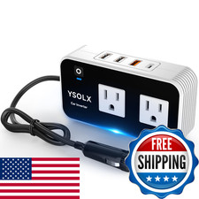 Ysolx 200W Car Power Inverter 12V To 110V For Vehicles Car Plug Adapter Outlet picture